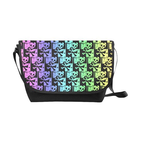 skull messenger bag