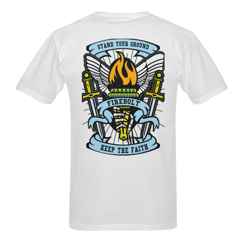 Torch Modern White Men's T-Shirt in USA Size (Two Sides Printing)