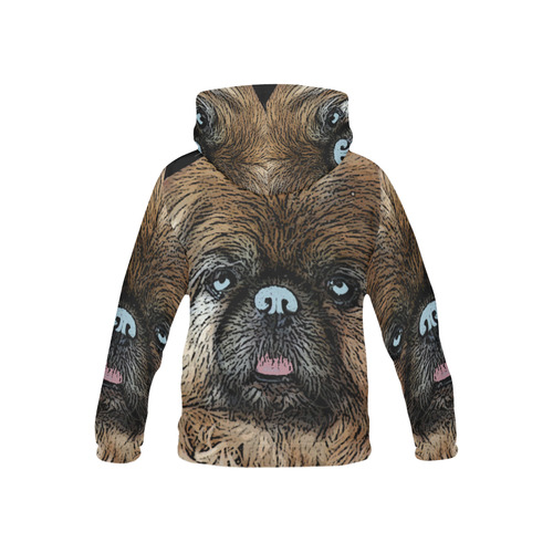 Pekingese Love All Over Print Hoodie for Kid (USA Size) (Model H13)