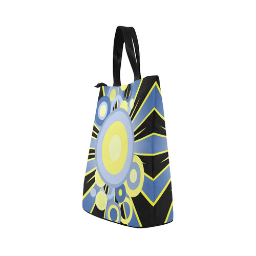 Retro circles Nylon Lunch Tote Bag (Model 1670)