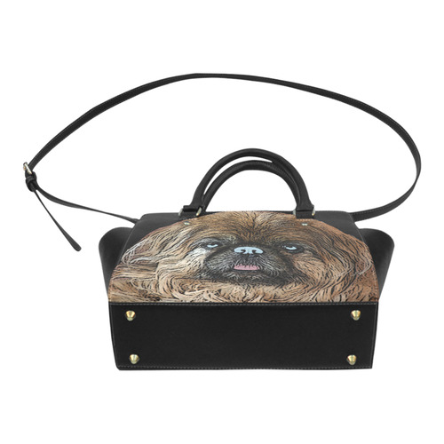 Pekingese Love Classic Shoulder Handbag (Model 1653)