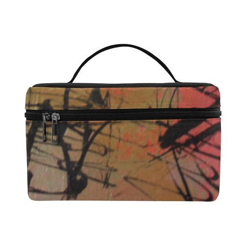 Pink City Cosmetic Bag/Large (Model 1658)