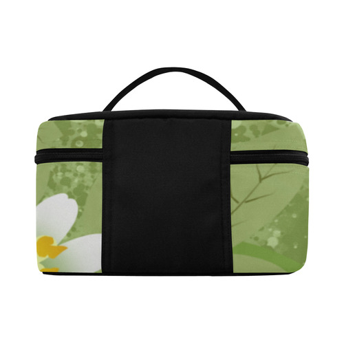 Bees and Clover Flowers Cosmetic Bag/Large (Model 1658)