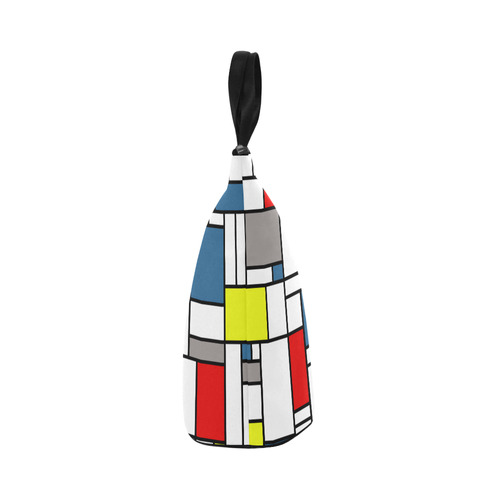 Mondrian style design Nylon Lunch Tote Bag (Model 1670)