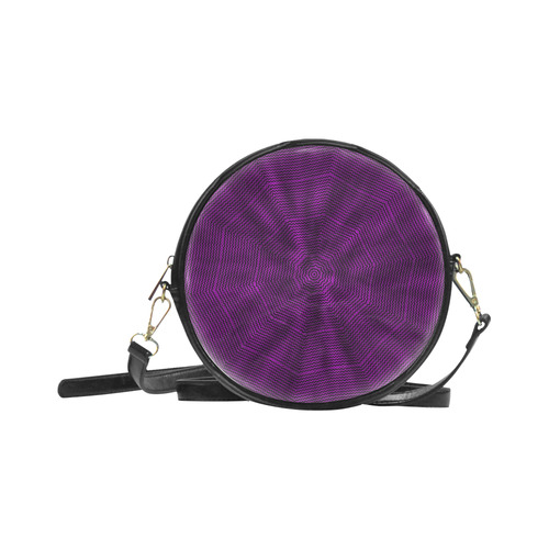 Chevron  purple Round Sling Bag (Model 1647)