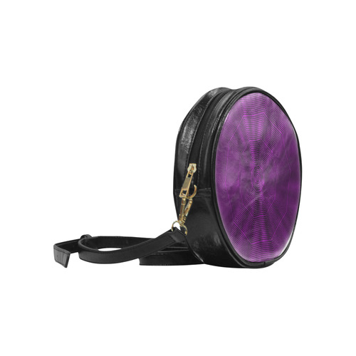 Chevron  purple Round Sling Bag (Model 1647)