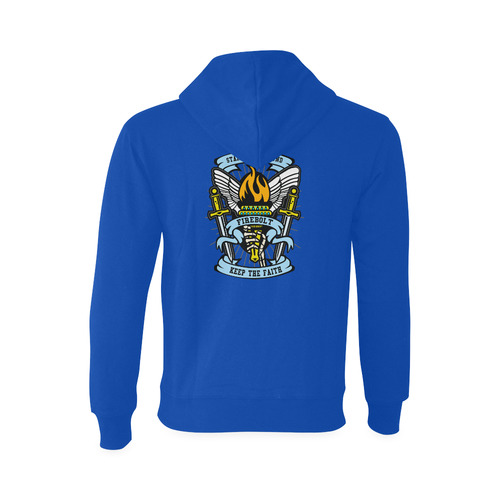 Torch Modern Blue Oceanus Hoodie Sweatshirt (Model H03)