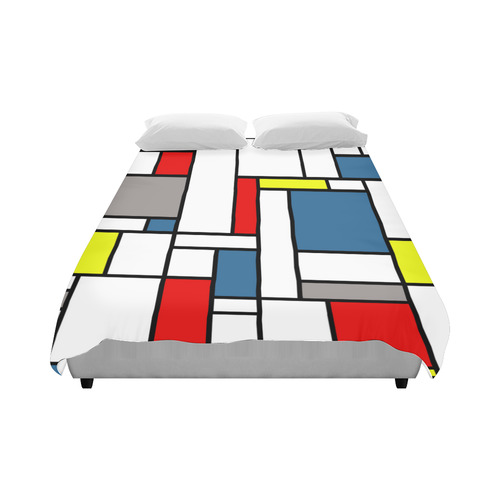 Mondrian style design Duvet Cover 86"x70" ( All-over-print)