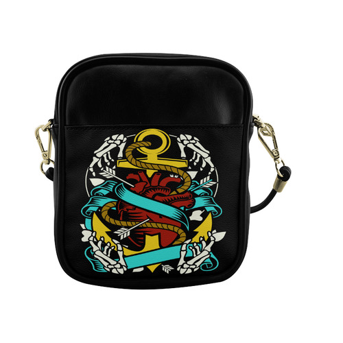 Heart And Anchor Modern Sling Bag (Model 1627)