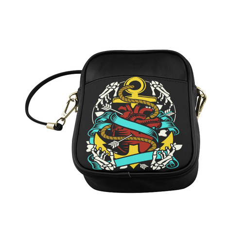 Heart And Anchor Modern Sling Bag (Model 1627)