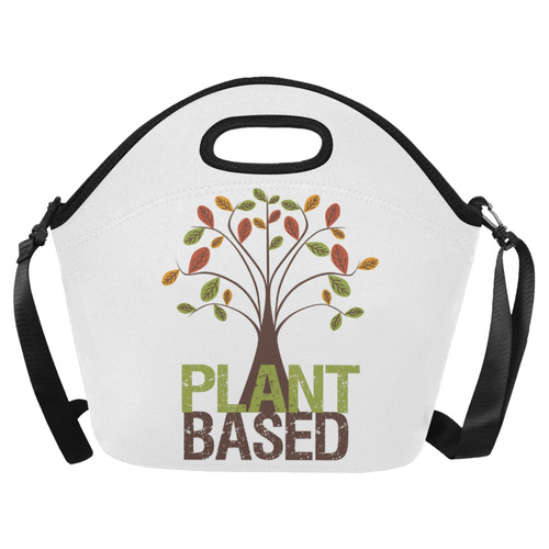 Plant Based Tree Lunch Bag Neoprene Lunch Bag/Large (Model 1669)