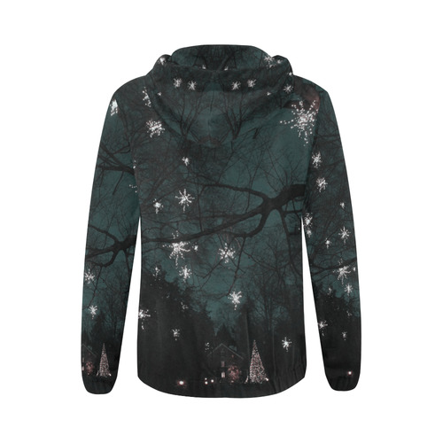 STARRY TOO All Over Print Full Zip Hoodie for Women (Model H14)