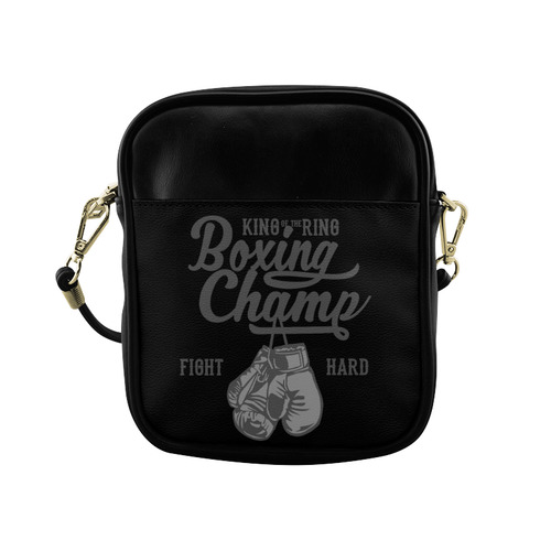 Boxing Champ Black Sling Bag (Model 1627)
