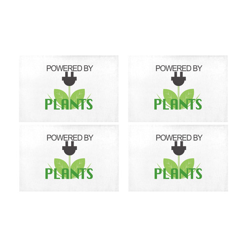 Powered by Plants Placemats Placemat 12’’ x 18’’ (Set of 4)