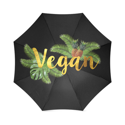 Tropical Pineapples Vegan Umbrella Foldable Umbrella (Model U01)