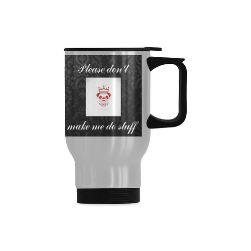 pleasedon't Travel Mug (Silver) (14 Oz)