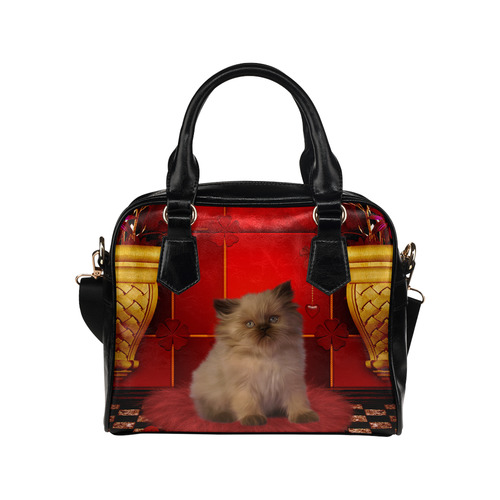 Cute little kitten Shoulder Handbag (Model 1634)