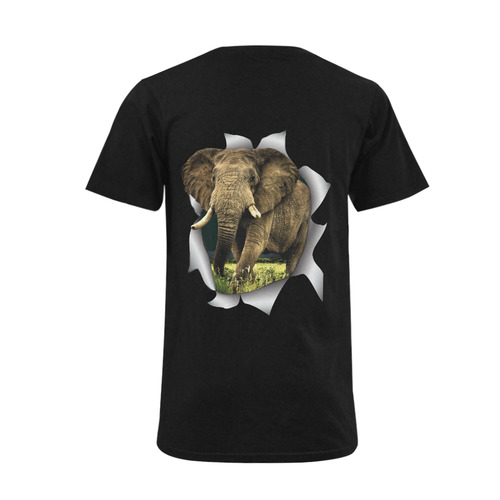 elephant for a Tshirt Men's V-Neck T-shirt  Big Size(USA Size) (Model T10)