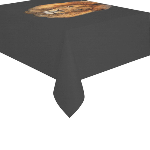 Male Lion of Africa Cotton Linen Tablecloth 60" x 90"