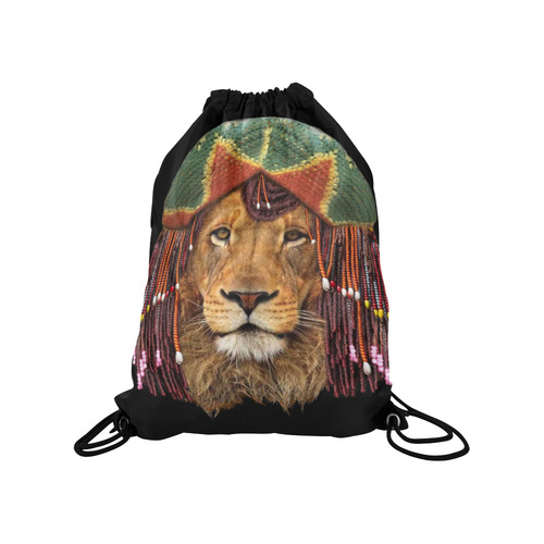 lion retaferian Medium Drawstring Bag Model 1604 (Twin Sides) 13.8"(W) * 18.1"(H)