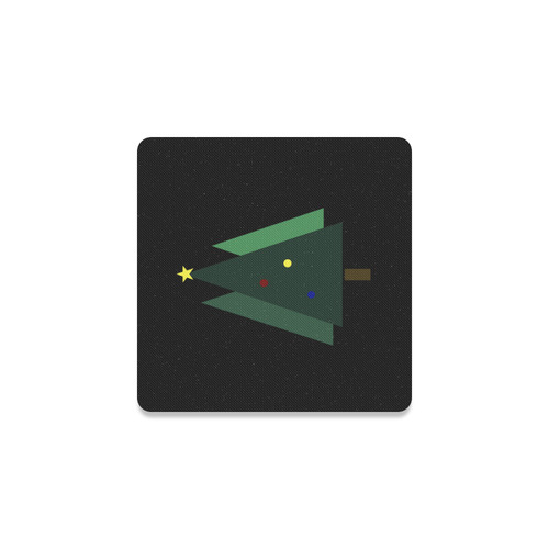 Christmas Tree Square Coaster