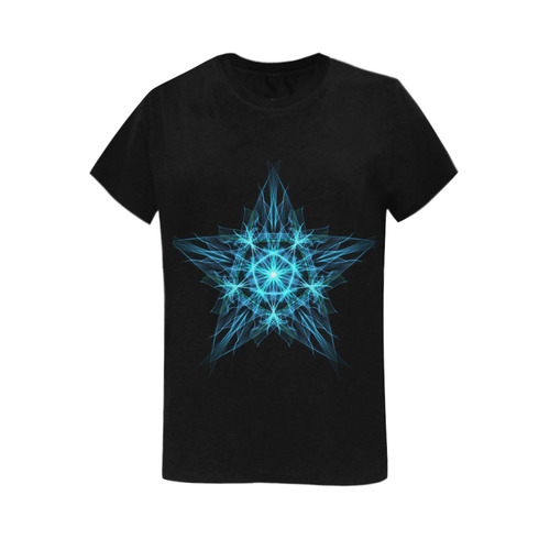 Water Spirit Star Front Women's T-Shirt in USA Size (Two Sides Printing)