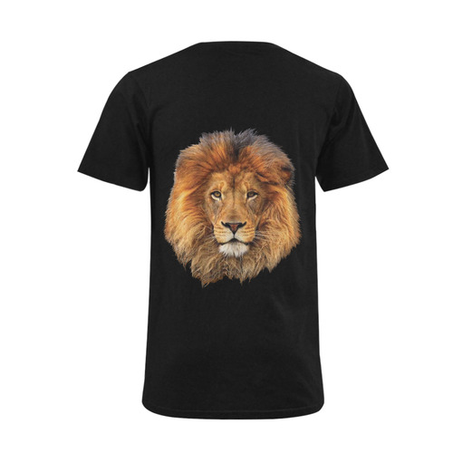 Male Lion of Africa Men's V-Neck T-shirt  Big Size(USA Size) (Model T10)