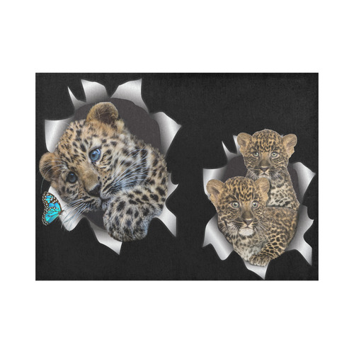 baby cheetahs Placemat 14’’ x 19’’ (Six Pieces)