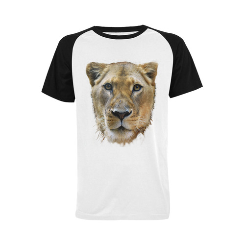 Plain Lioness Men's Raglan T-shirt Big Size (USA Size) (Model T11)
