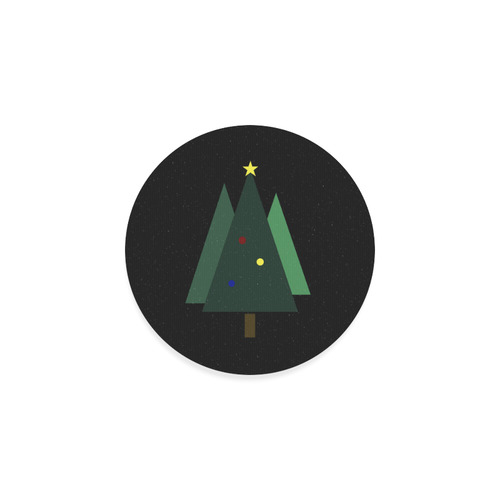 Christmas Tree Round Coaster