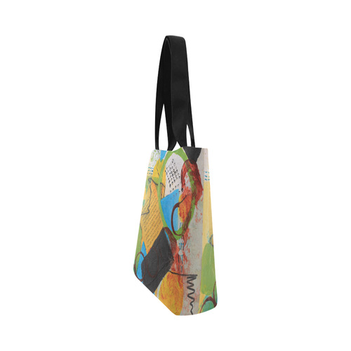 Messy Circles Canvas Tote Bag (Model 1657)