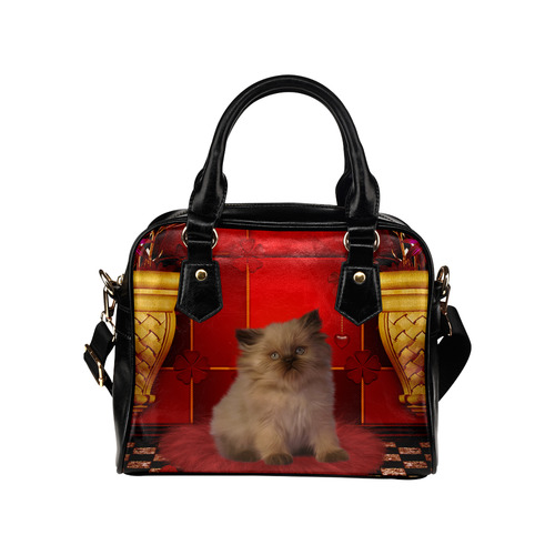 Cute little kitten Shoulder Handbag (Model 1634)