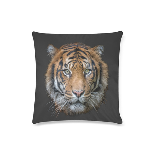 A wild Bengal Tiger Custom Zippered Pillow Case 16"x16"(Twin Sides)