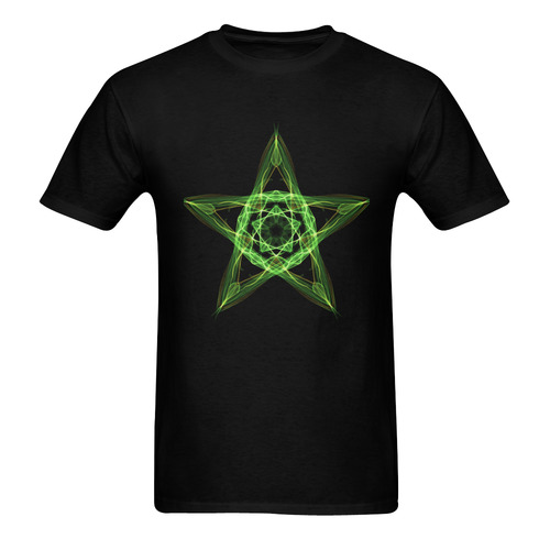 Earth Star Front Men's T-Shirt in USA Size (Two Sides Printing)