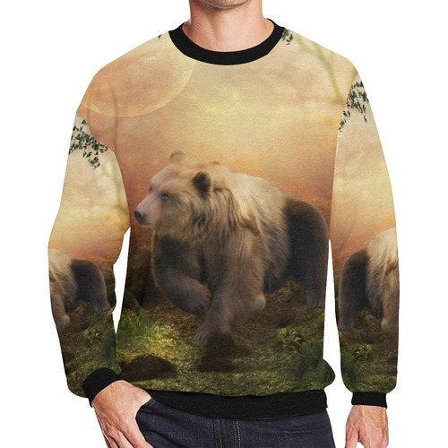 Awesome bear in the night