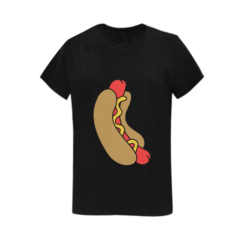 HOT DOG-5 Women's T-Shirt in USA Size (Two Sides Printing)