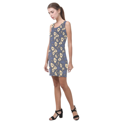 Swimming Turtles Medea Vest Dress (Model D06)