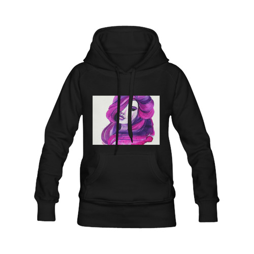 purple-lady Men's Classic Hoodies (Model H10)