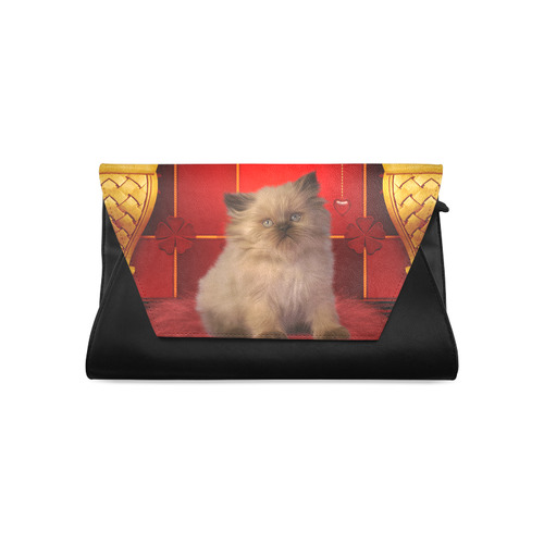 Cute little kitten Clutch Bag (Model 1630)