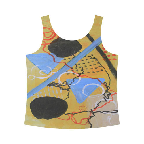 Just Above the Line All Over Print Tank Top for Women (Model T43)