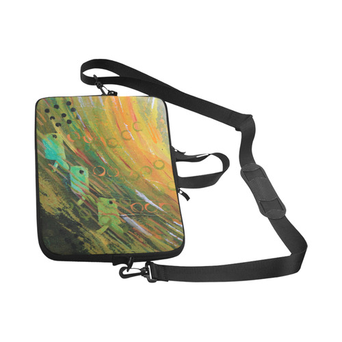 Fish in a Green Sea Laptop Handbags 17"