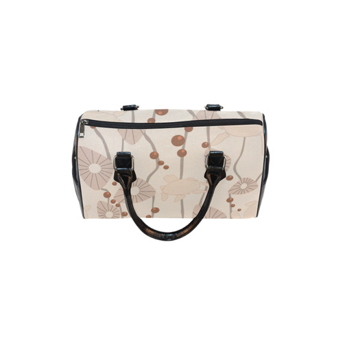 Swimming Turtles creamy Boston Handbag (Model 1621)