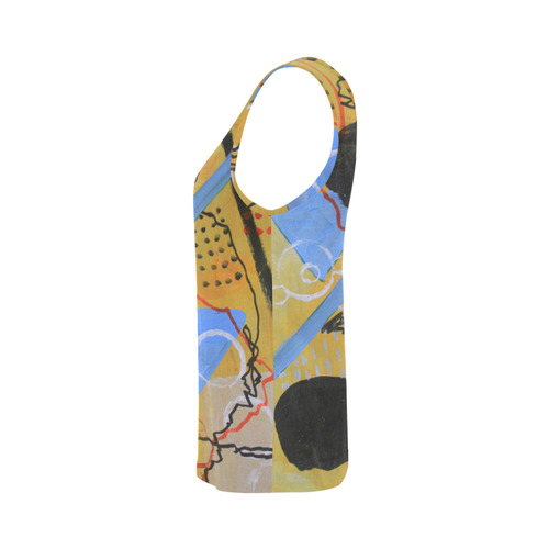 Just Above the Line All Over Print Tank Top for Women (Model T43)
