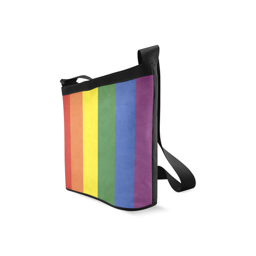 Stripes with rainbow colors Crossbody Bags (Model 1613)