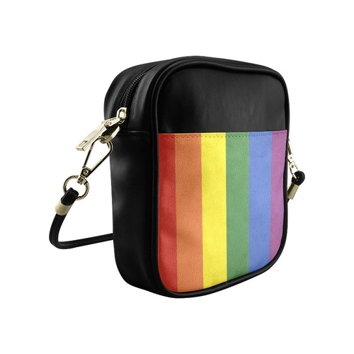 Stripes with rainbow colors Sling Bag (Model 1627)