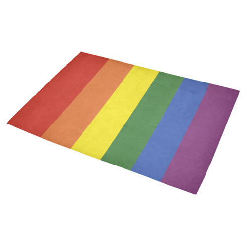 Stripes with rainbow colors Azalea Doormat 30" x 18" (Sponge Material)