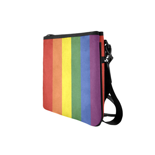 Stripes with rainbow colors Slim Clutch Bag (Model 1668)