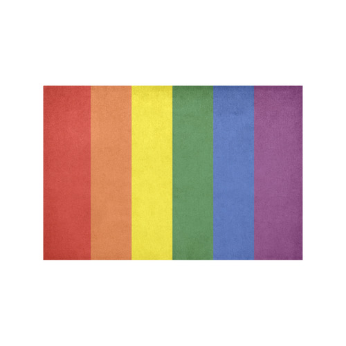 Stripes with rainbow colors Placemat 12’’ x 18’’ (Set of 6)