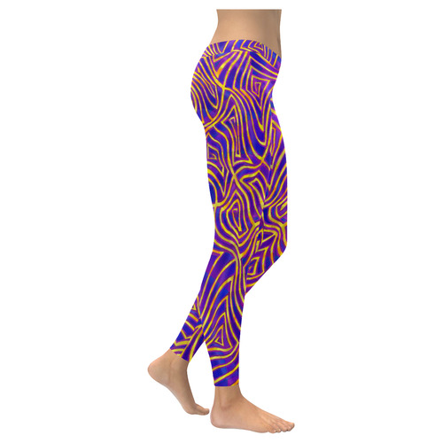 Deeper into Madness Women's Low Rise Leggings (Invisible Stitch) (Model L05)