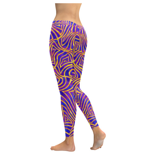 Deeper into Madness Women's Low Rise Leggings (Invisible Stitch) (Model L05)